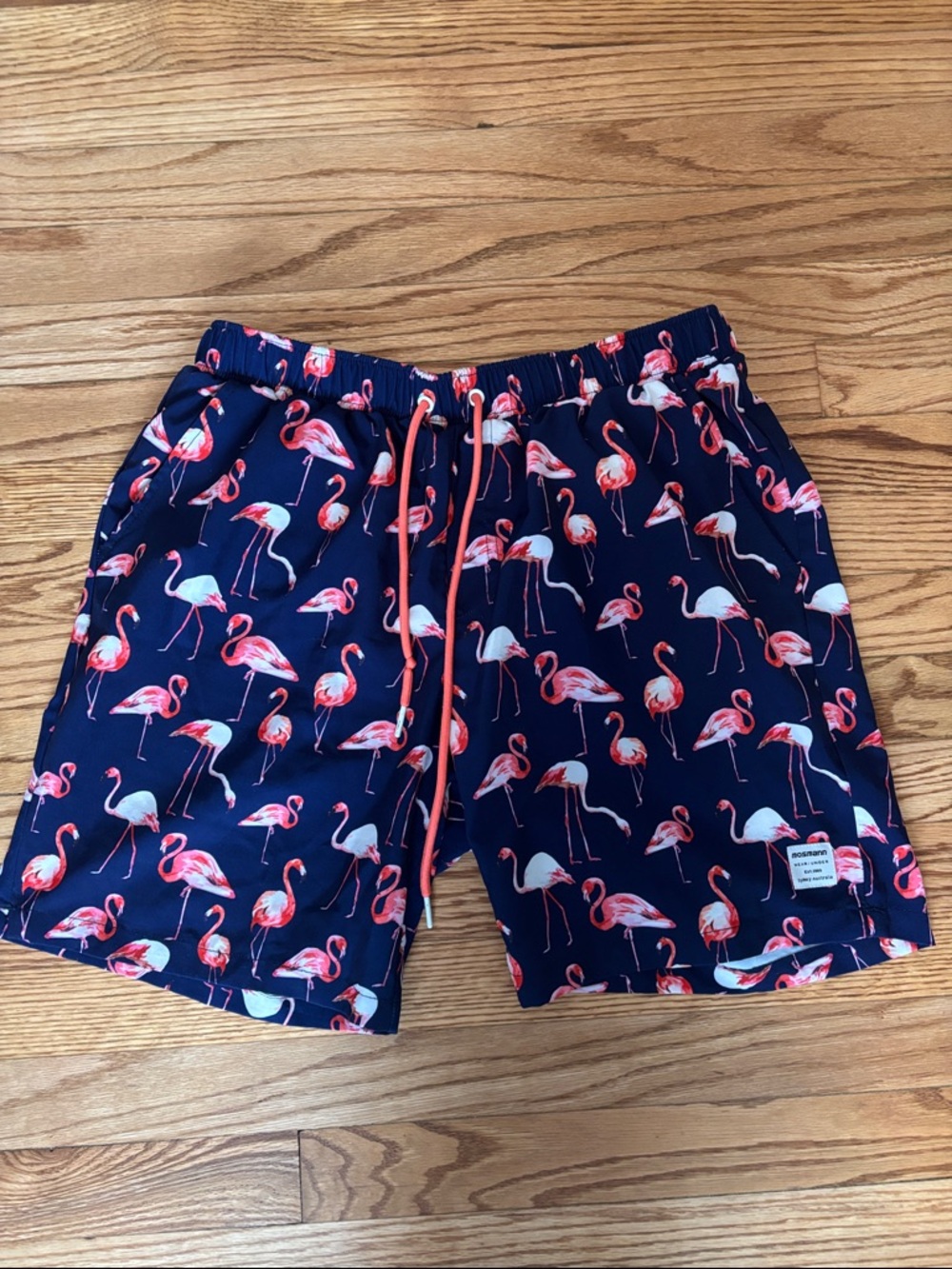 Mosmann Austrailia Men's Swim short board shorts flamingo size large